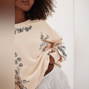 Free people Jo Pullover milk tea combo